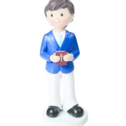 MALLARD FERRIERE Décoration Gâteau|Sujet Communion Garçon Moderne 15,5 cm