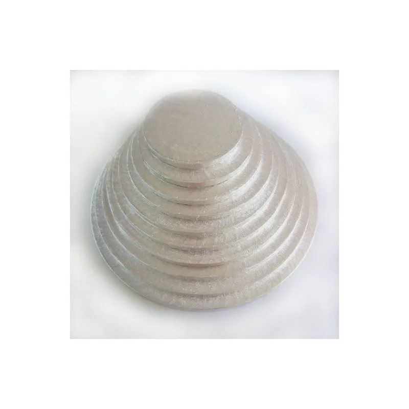 FUNCAKES Présentoirs Pour Gâteaux|Support Gâteau Rond Ø 35 x 1 cm Argenté