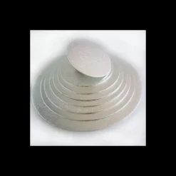FUNCAKES Présentoirs Pour Gâteaux|Support Gâteau Rond Ø32.5 x 0,4 cm Argenté