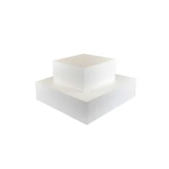 FUNCAKES Présentoirs Pour Gâteaux|Support polystyrène carré H 7 cm - 10 x 10 cm