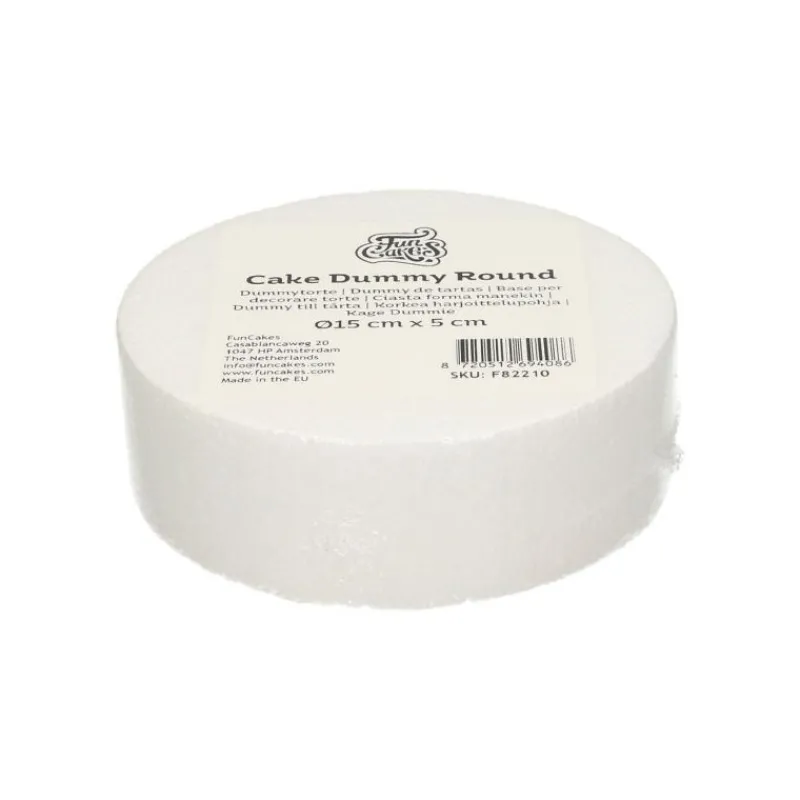 FUNCAKES Présentoirs Pour Gâteaux|Support Polystyrène Rond Ø 15 cm H 5 cm