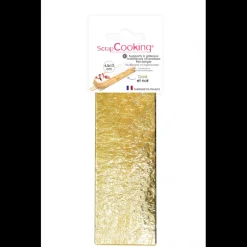 SCRAPCOOKING Présentoirs Pour Gâteaux|Supports Gâteau Or et Noir Rectangle 4,5 x 13 cm (x10)