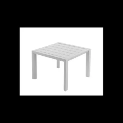 GROSFILLEX Mobilier Lounge|Salon De Jardin Professionnel|Table Basse Carrée 50 x 50 cm Blanc Glacier Sunset