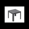 GROSFILLEX Mobilier Lounge|Salon De Jardin Professionnel|Table Basse en Résine 40 x 40 cm Anthracite Miami