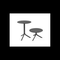NARDI Mobilier Terrasse Restaurant|Table convertible en Polypropylène Spritz Anthracite