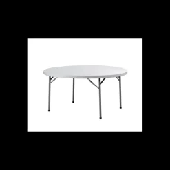 LYROSE Mobilier Évènementiel|Table Ronde Blanche 8 Personnes Congrès