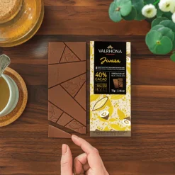 VALRHONA Chocolats À Offrir|Confiserie|Tablette de Chocolat au Lait Jivara 40% 70 g