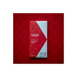 WEISS Chocolats À Offrir|Confiserie|Tablette de Chocolat Blanc Rouge Baiser 29% 90 g