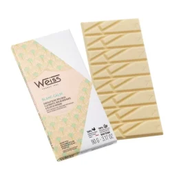 WEISS Chocolats À Offrir|Confiserie|Tablette de Chocolat Blanc Calin Oryola 30% 90 g