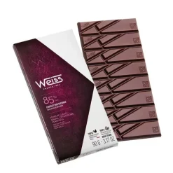 WEISS Chocolats À Offrir|Confiserie|Tablette de Chocolat Noir Kacinkoa 85% 90 g