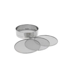 DE BUYER Ustensiles Pâtisserie|Tamis Ø 21cm Inox 4 mailles interchangeables 0,5-1-2-3 mm
