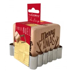 SCRAPCOOKING Emporte Pièce - Découpoir Pâtisserie|Tampon Biscuit Noël et Emporte-Pièce