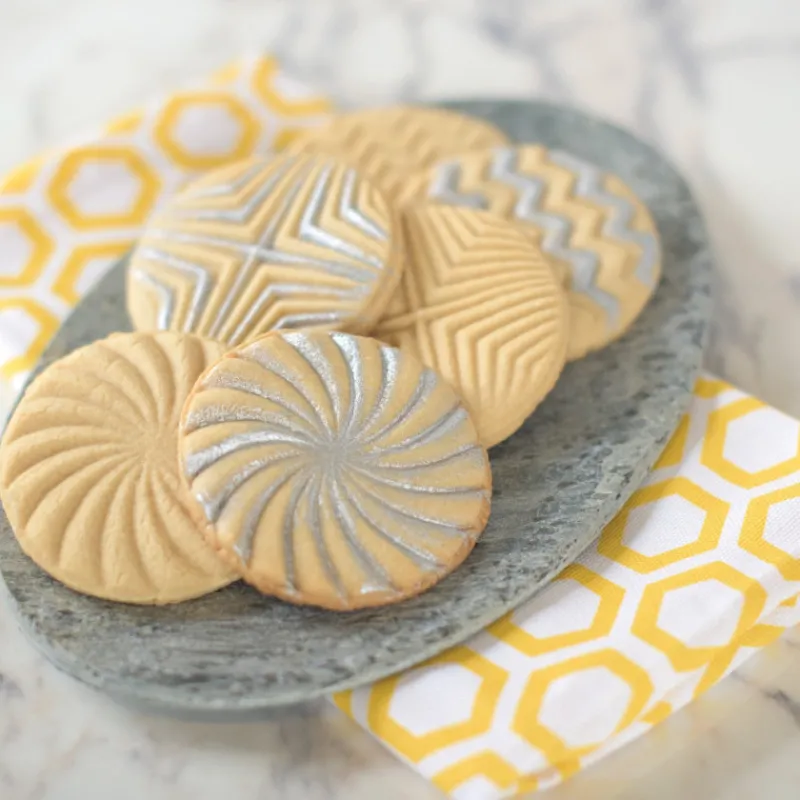 NORDIC WARE Emporte Pièce - Découpoir Pâtisserie|Tampons à Biscuits et Cookies Ronds Geo (x3)
