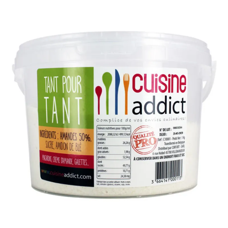 CUISINEADDICT Produits Pâtisserie|Tant pour Tant Sucre Glace/Poudre Amande 1kg