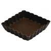 GOBEL Moule Anti-adhésif|Moules À Gâteaux|Tartelette carrée cannelée fond fixe