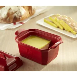 EMILE HENRY Terrines|Terrine à foie gras avec presse 0,6L - Couleur Farine