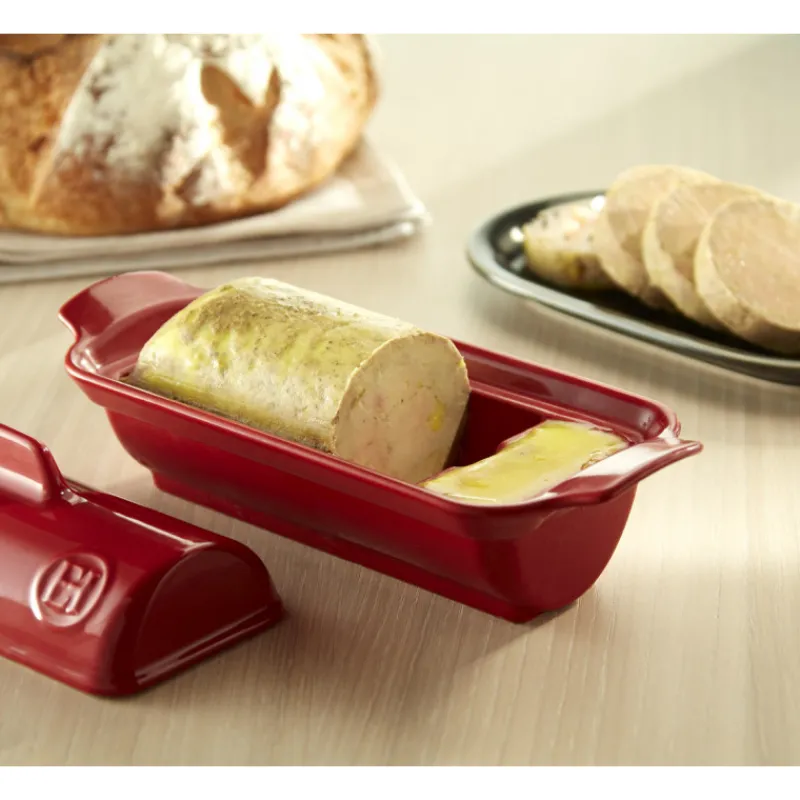 EMILE HENRY Terrines|Terrine à foie gras façon médaillon 0,5L - Couleur Farine