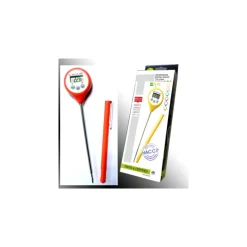ALLA FRANCE Thermomètre De Cuisine|Thermomètre Digital étanche à sonde HACCP rouge -50°C à +200°C