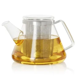 ADHOC Théière|Théière en Verre avec Filtre Inox 1 L