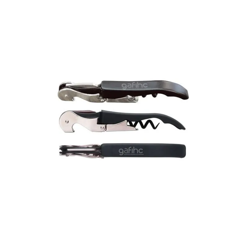 GAFIHC Accessoires Vin|Tire-Bouchon Limonadier Double Détente Noir