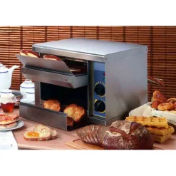 ROLLER GRILL Matériel Snacking|Grille Pain|Toaster à Convoyeur en Acier Inoxydable