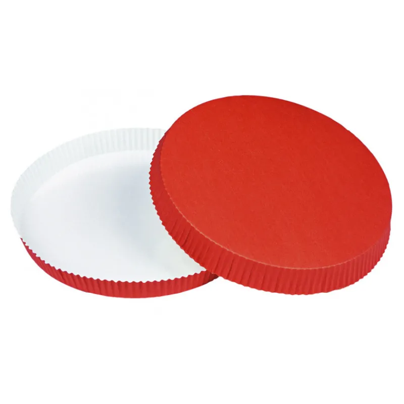 CUISINEADDICT Moules À Gâteaux|Moules En Papier|Tourtière cannelée en Carton Optima Ø 17 cm H 2 cm