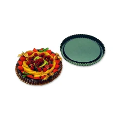 MATFER Moule Anti-adhésif|Moules À Gâteaux|Tourtière spéciale Fruits Frais 24 cm x H 2,5 cm