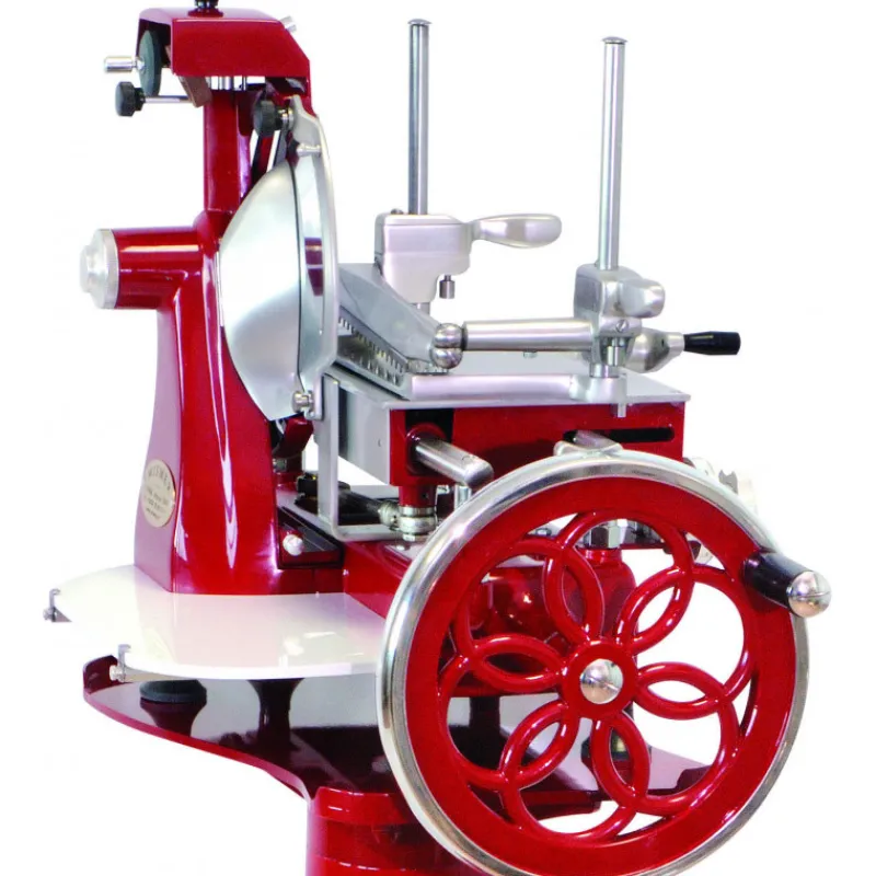 WISMER Préparation|Trancheuse À Jambon|Trancheuse à Jambon Manuelle Rétro Rouge 300 mm