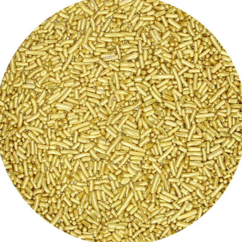 FUNCAKES Décoration Comestible|Vermicelles Or Métallique 80g