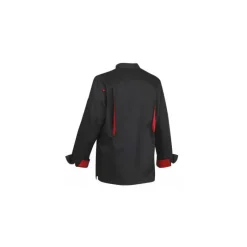ROBUR Veste De Cuisine|Veste de Cuisine Mixte Noire/Rouge BOKO T.3