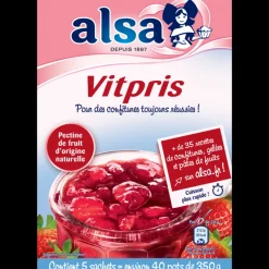 ALSA Additifs Alimentaires|Vitpris Pectine de fruits pour confitures 188g