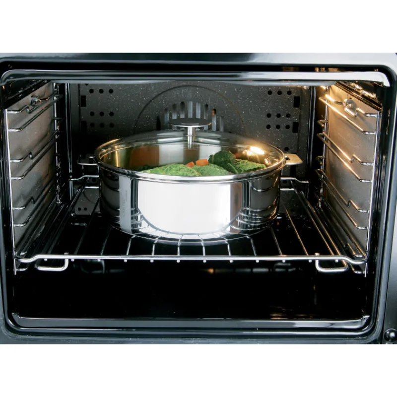 CRISTEL Woks|Wok Casteline Ø 28 cm Manche Amovible Anti-Adhésif Inox