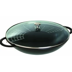 STAUB Woks|Wok en Fonte 37 cm Noir