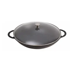 STAUB Woks|Wok en Fonte 37 cm Noir